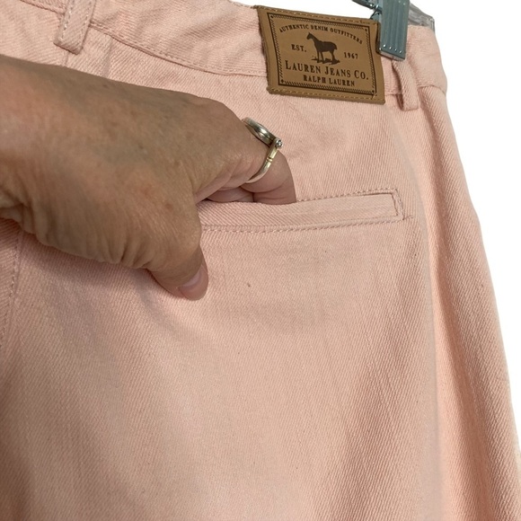 Ralph Lauren Jeans Co Pale Peach High Waisted Jeans - Picture 10 of 13